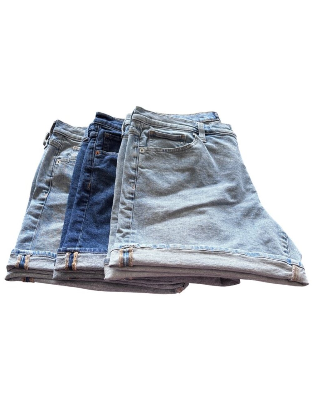 Gap Women's Denim Shorts Lot of 3 Pairs Size 16 / 33 Jeans 5" Inseam 98% Cotton